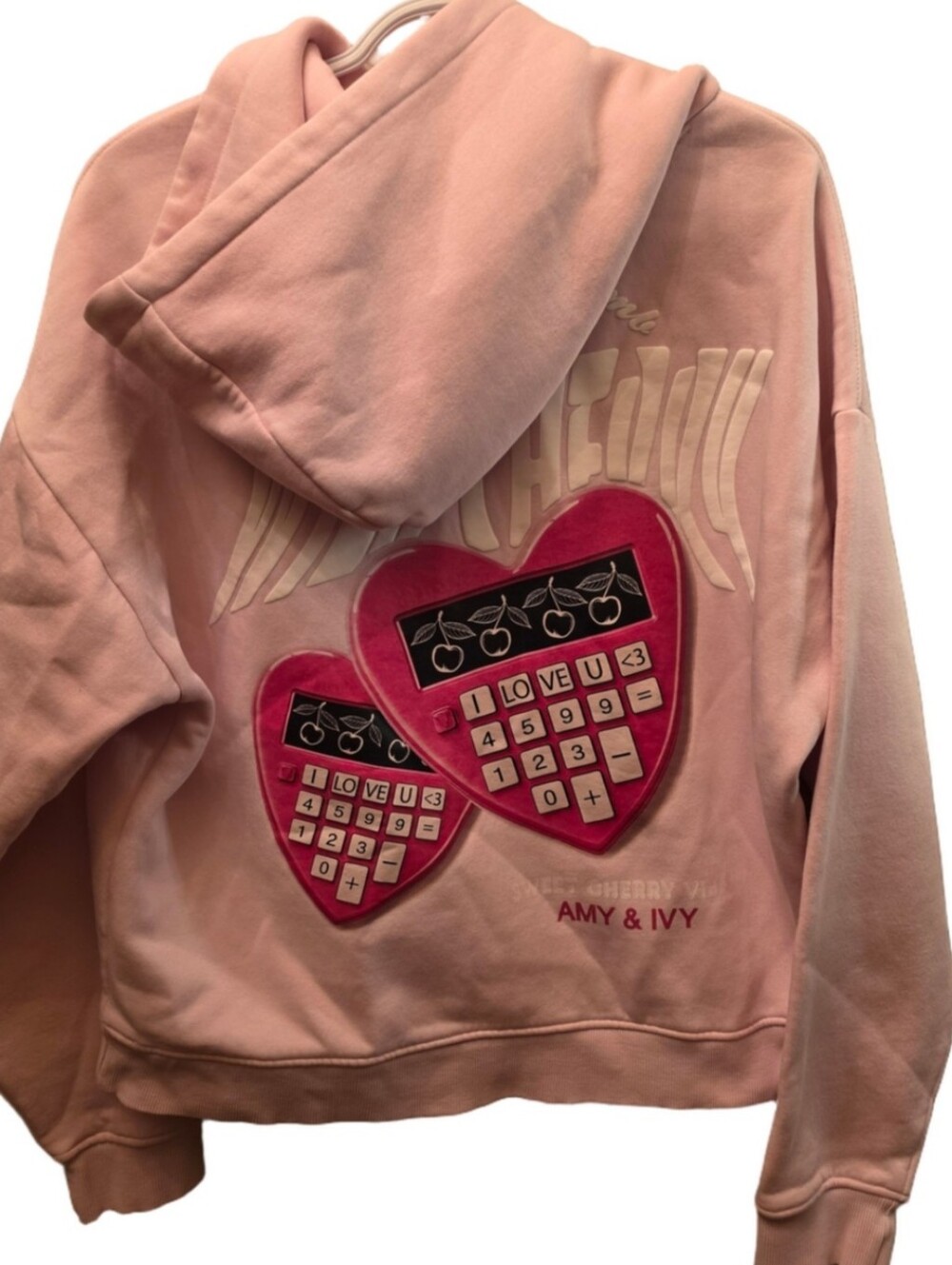 My Cherry Bomb Wild Cherry Pink Oversized Hoodie Y2K Coquette Graphic Sweatshirt